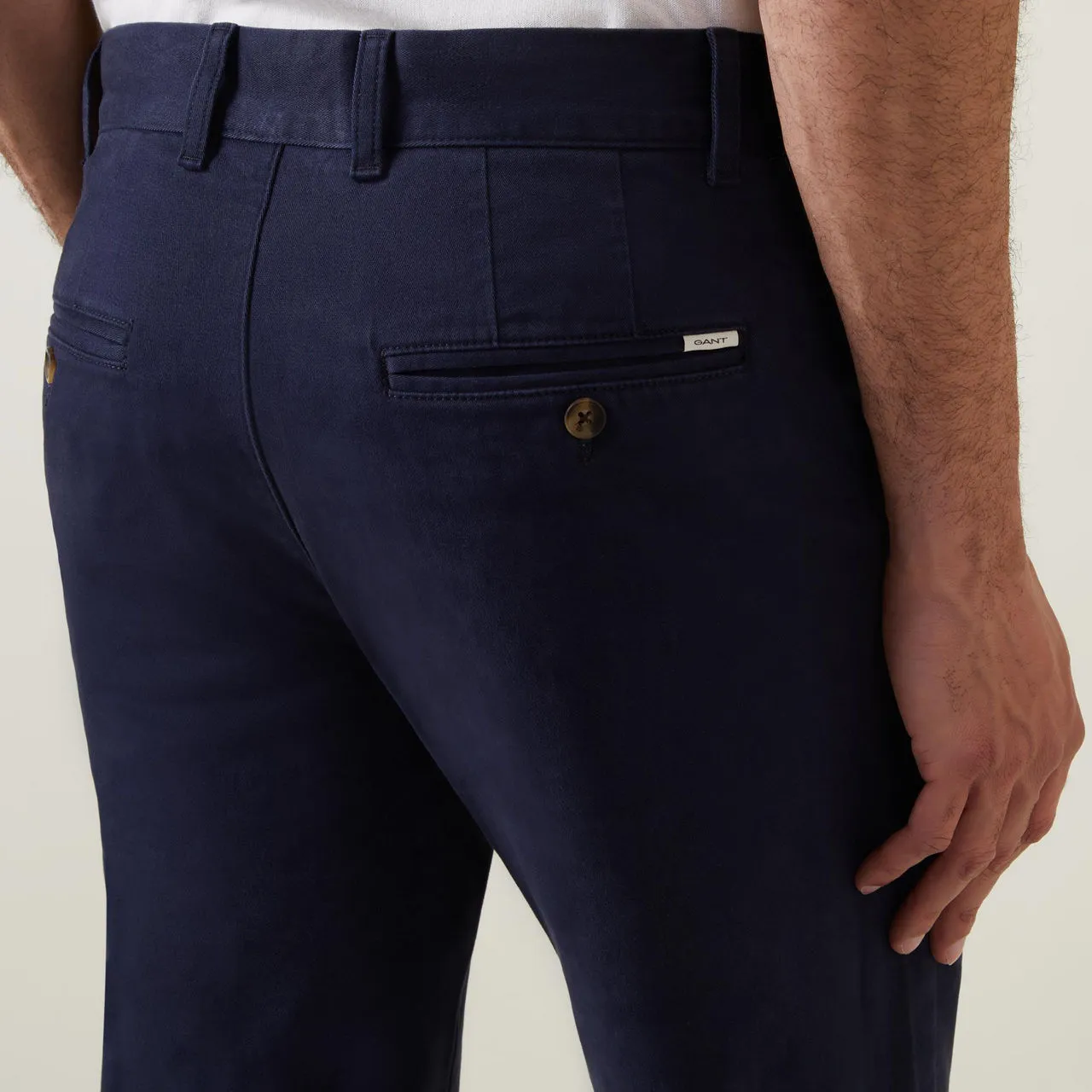 GANT The Sustainable Edit Super Comfort Regular Fit Chinos - Navy