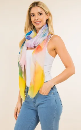 GPO0002 Tie-Dye Oblong Scarf