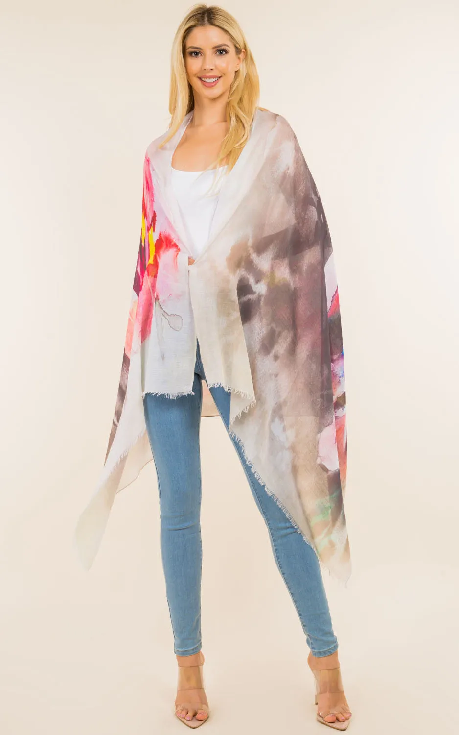 GPO0002 Tie-Dye Oblong Scarf