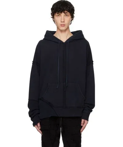 Greg Lauren Navy Drop Hoodie