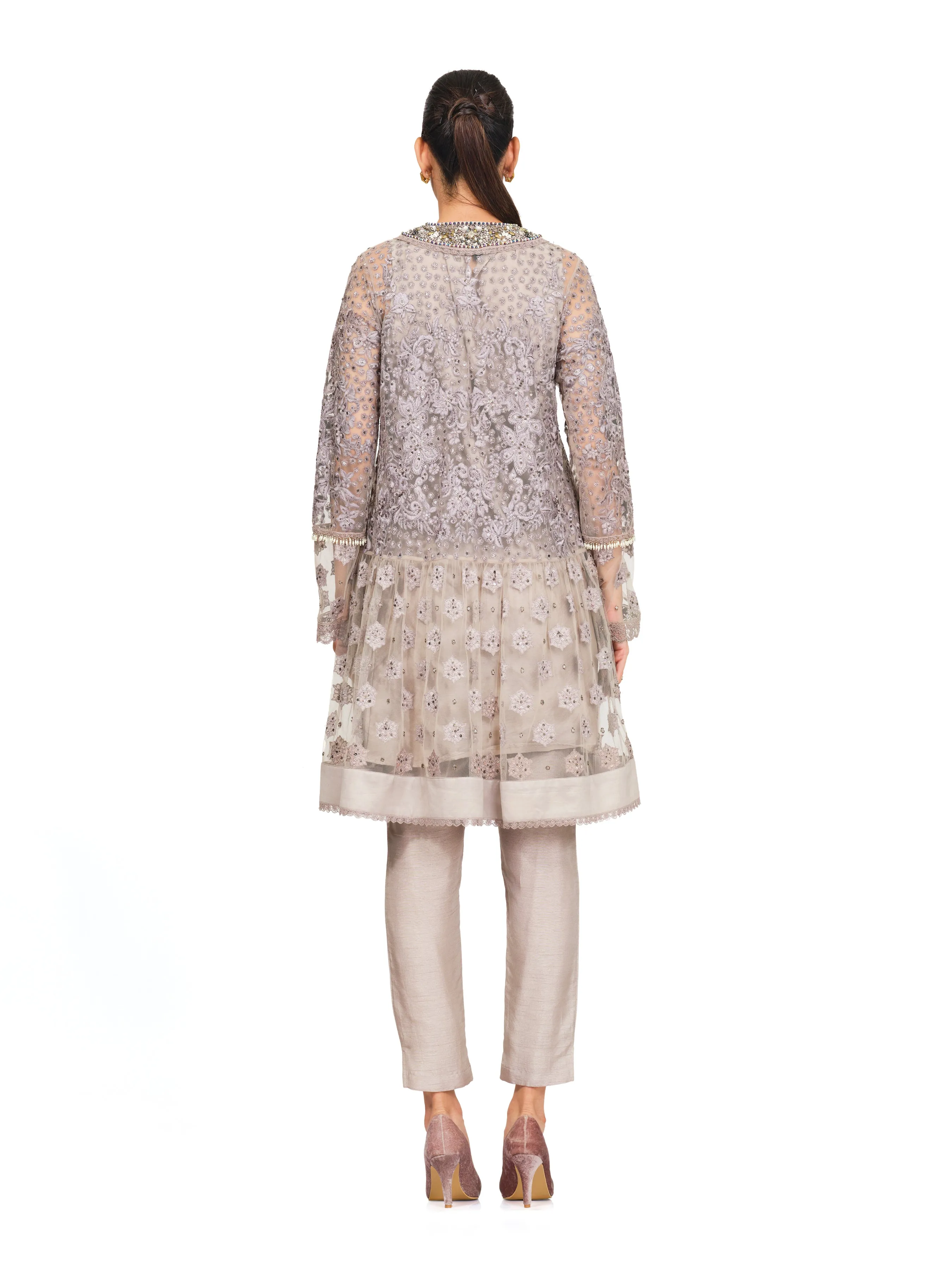 Heavy Embroidered Tunic with Added Flare