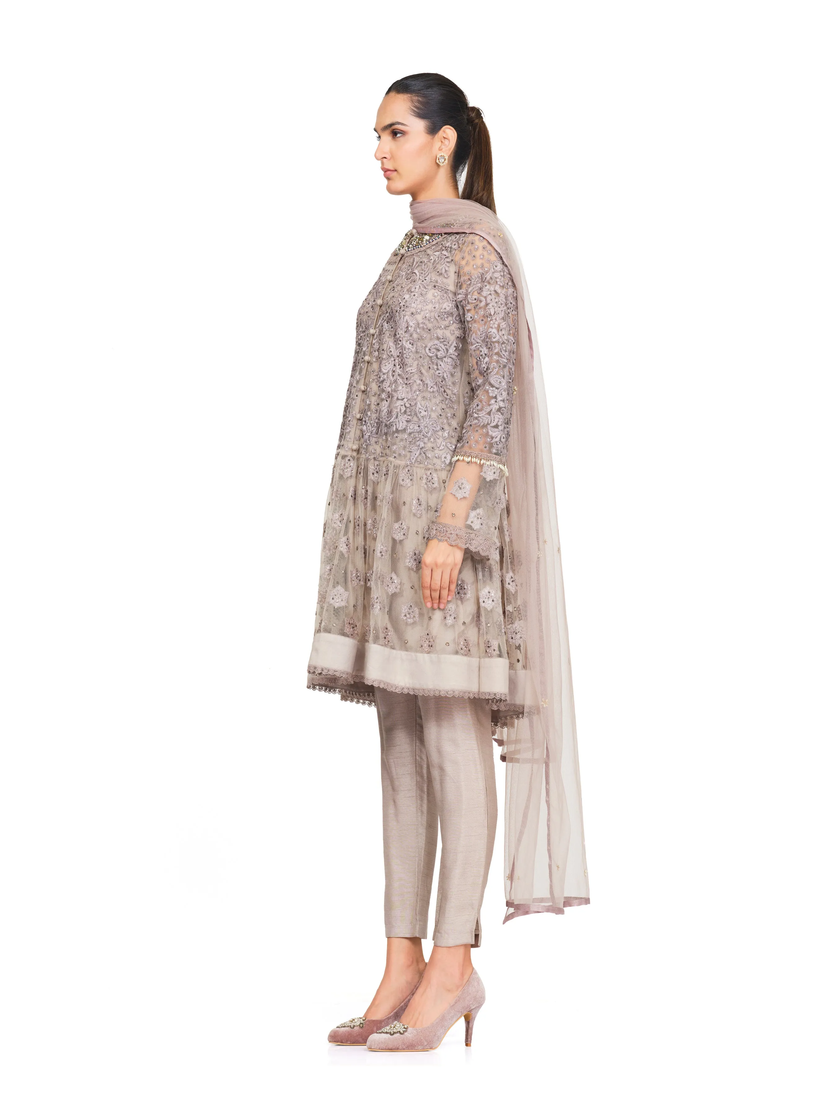 Heavy Embroidered Tunic with Added Flare