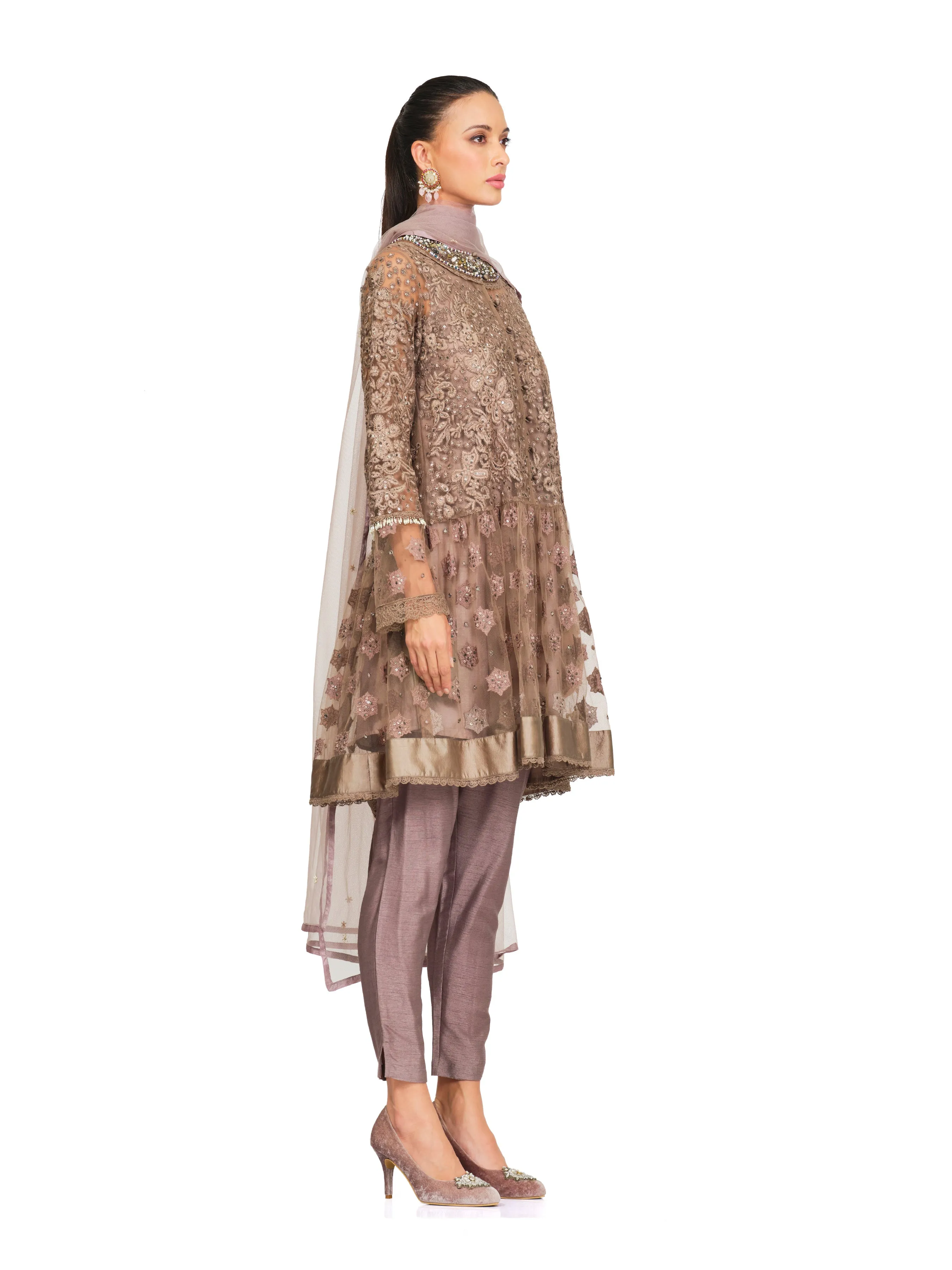 Heavy Embroidered Tunic with Added Flare