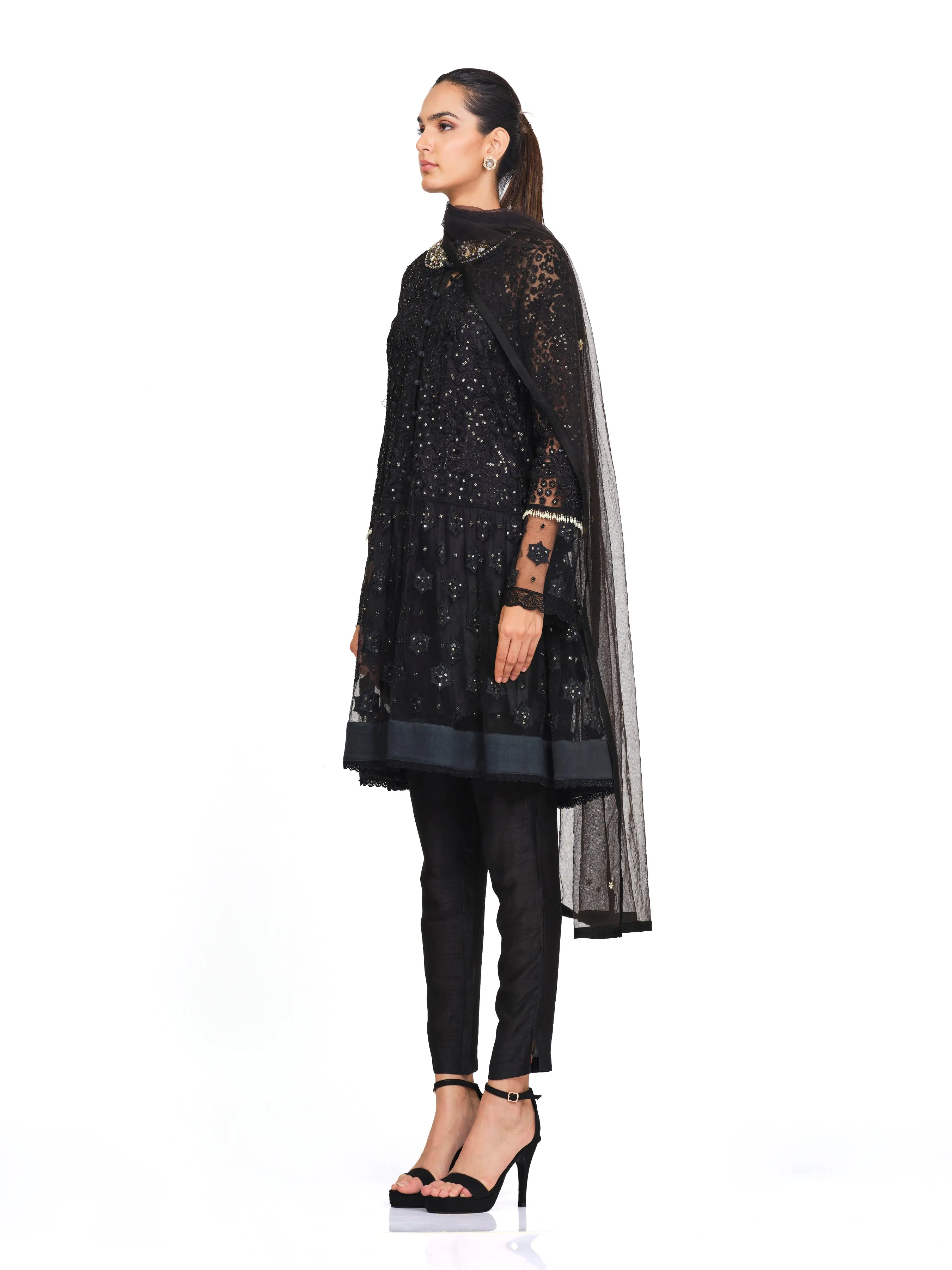 Heavy Embroidered Tunic with Added Flare