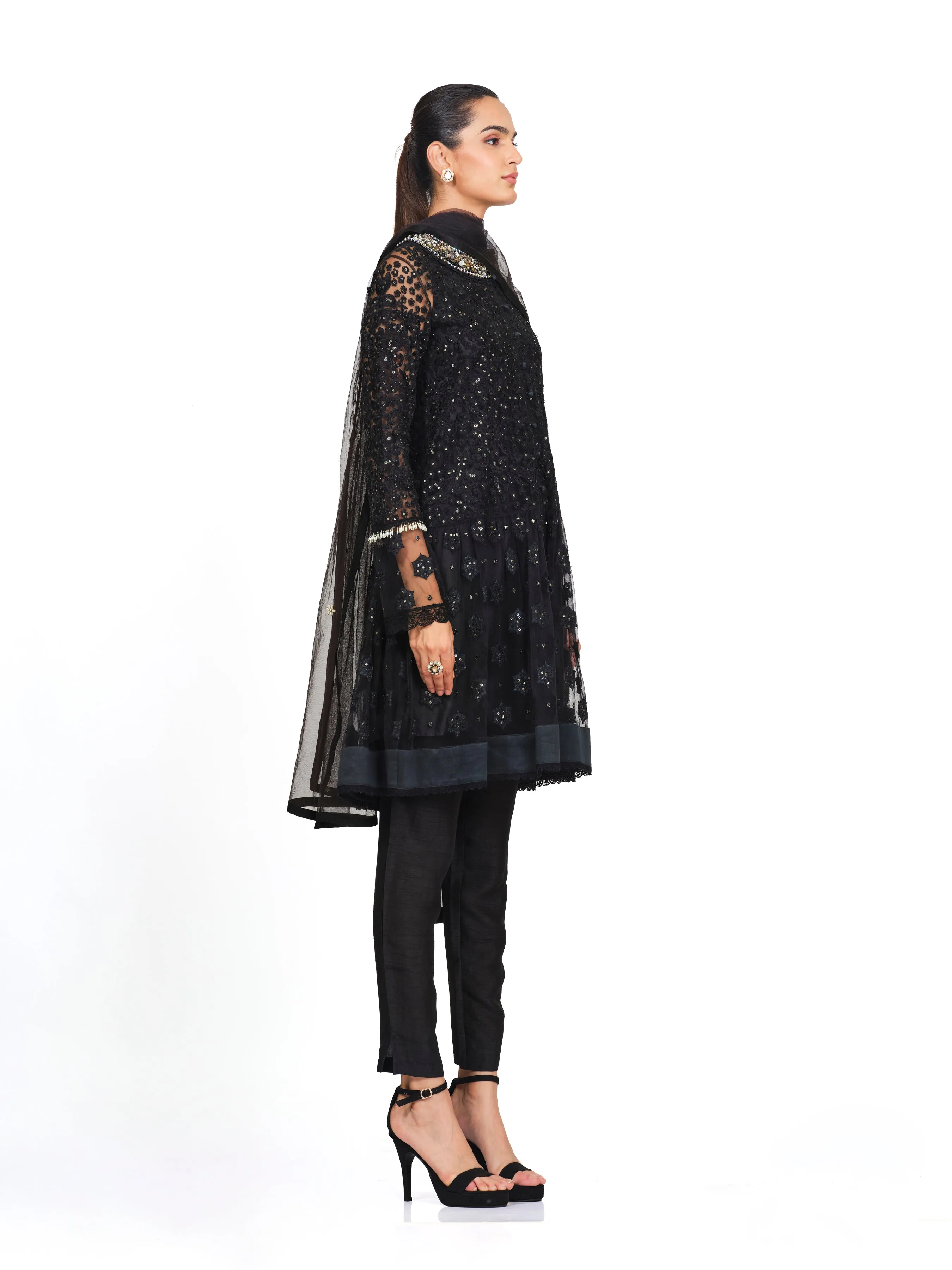 Heavy Embroidered Tunic with Added Flare