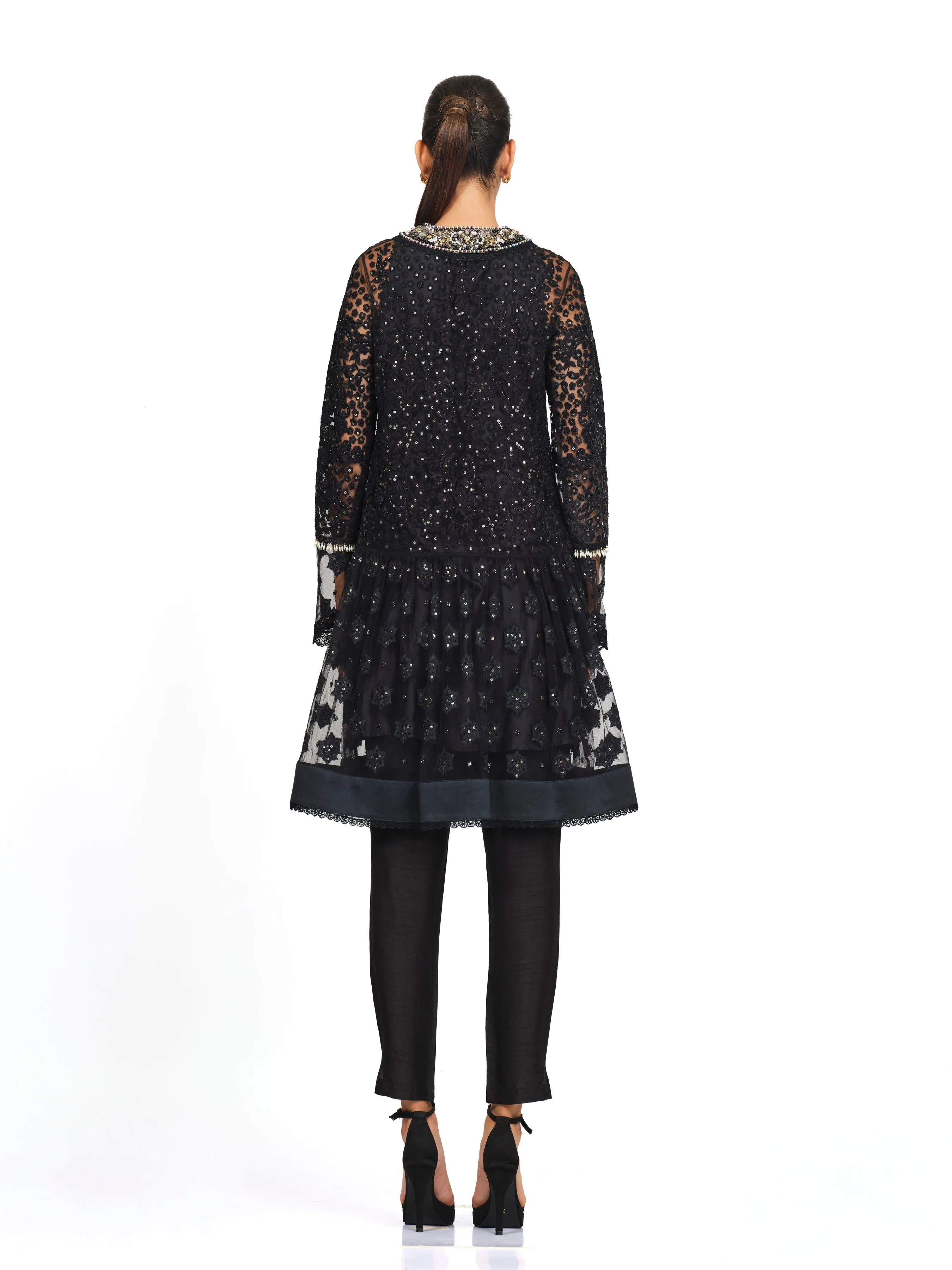 Heavy Embroidered Tunic with Added Flare