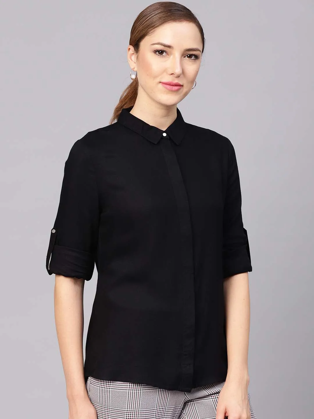Hidden Placket Shirt