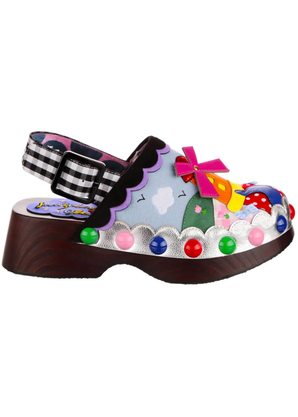 Irregular Choice Your Biggest Fan Windmills Klompen Zwart