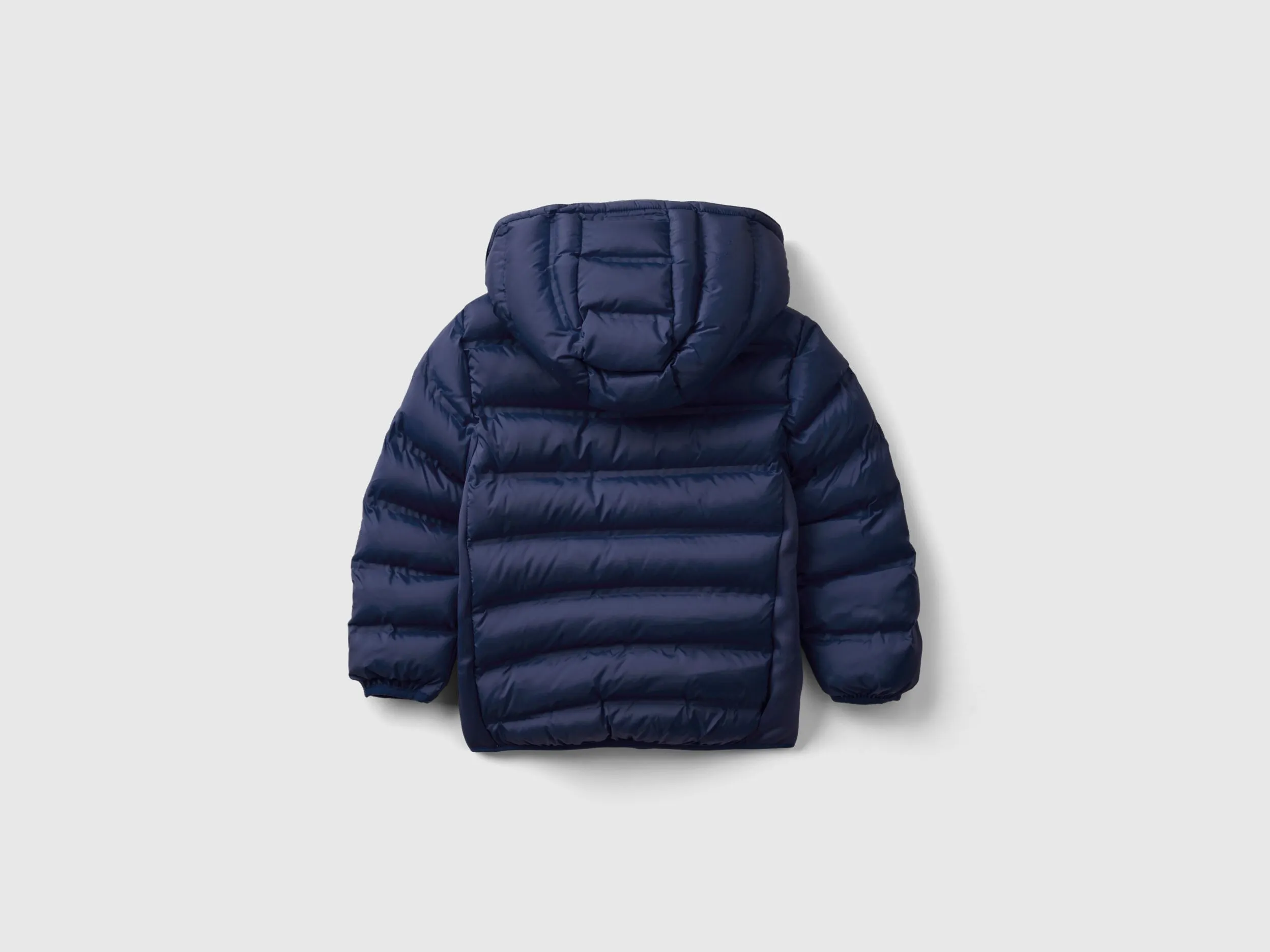 Jacket with neoprene details - Dark Blue | Benetton