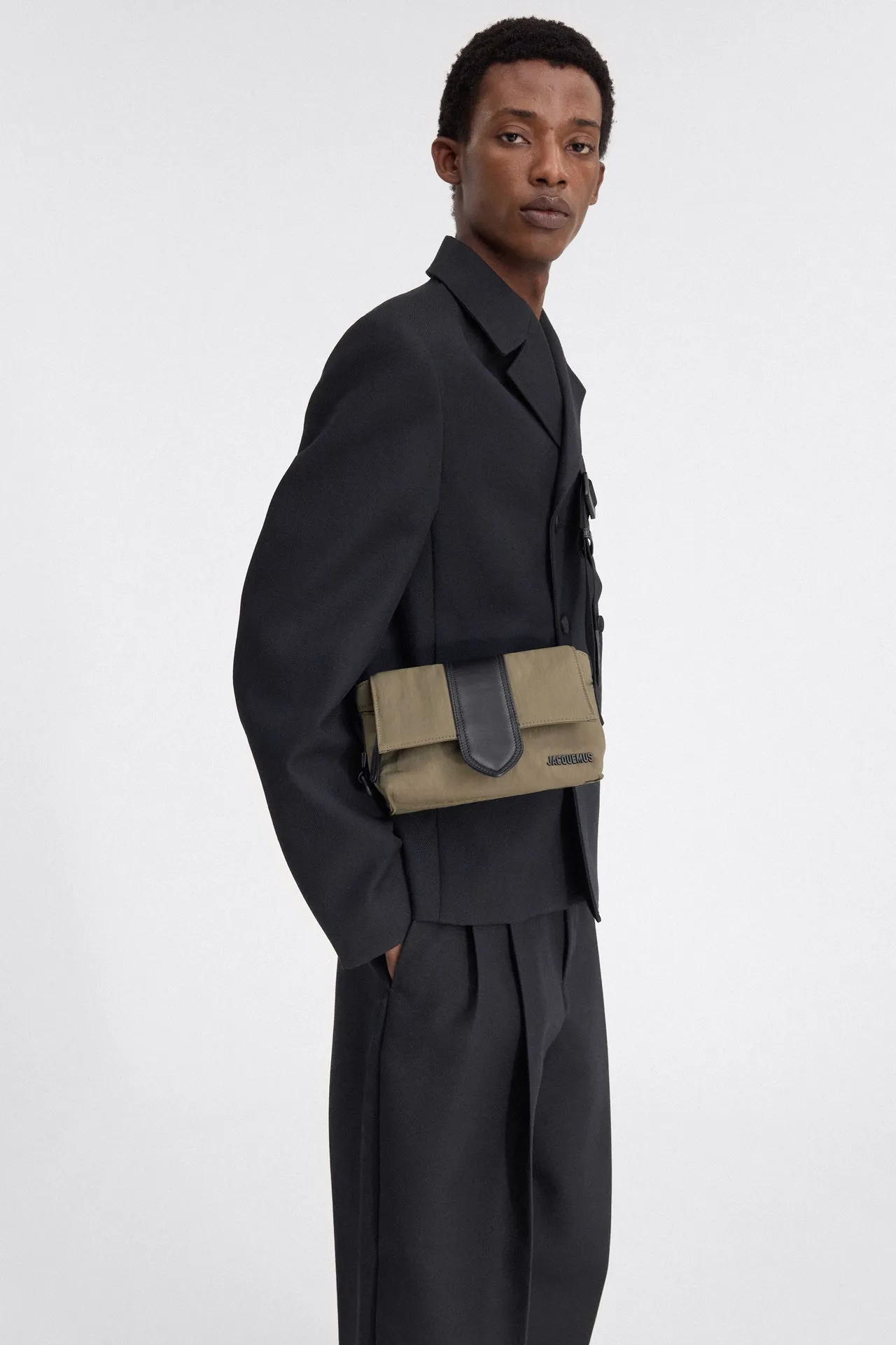 Jacquemus Le Petit Messenger Bambino Khaki