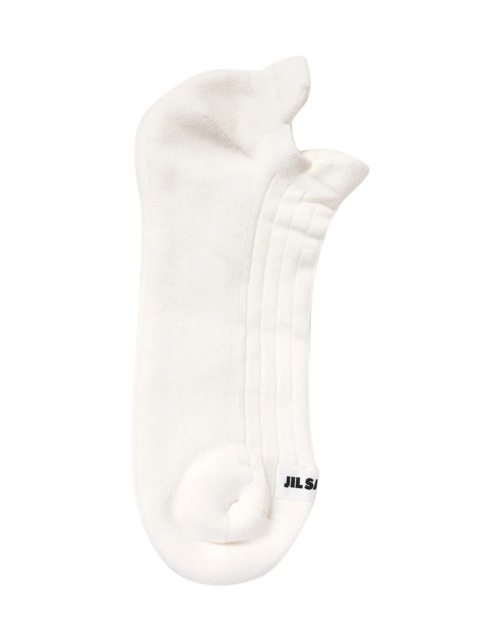 Jil Sander Logo Patch Stretch Design Ankle Socks