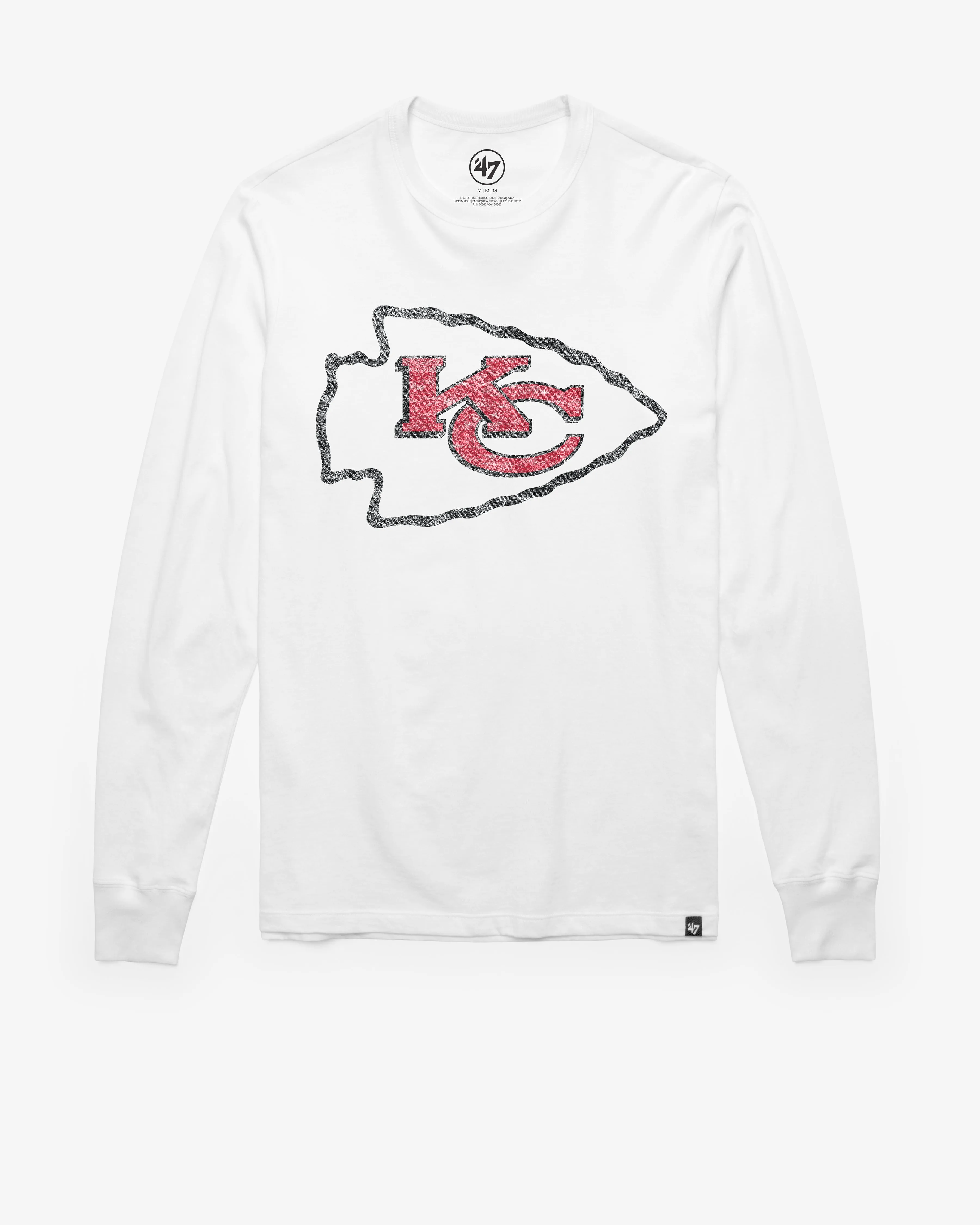 KANSAS CITY CHIEFS PREMIER '47 FRANKLIN LONG SLEEVE TEE