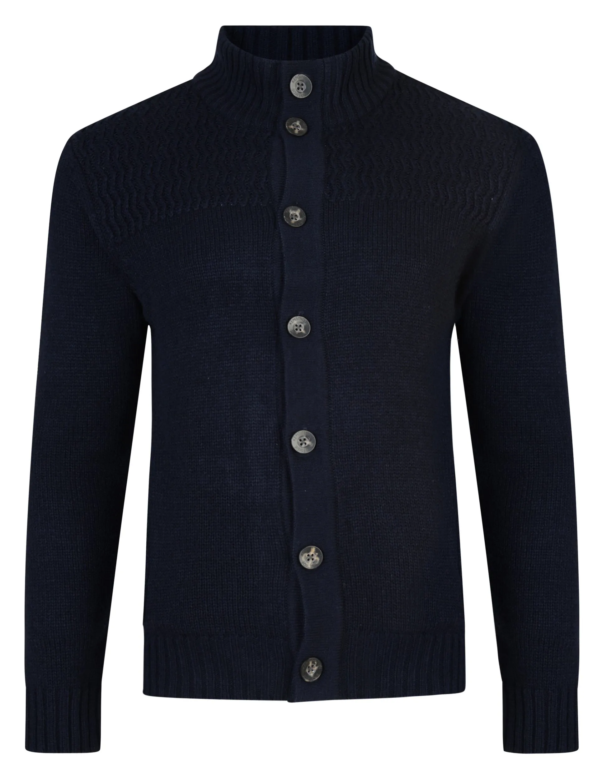 Kensington Eastside Button Cardi Tramore Knit Cardigan Dark Navy