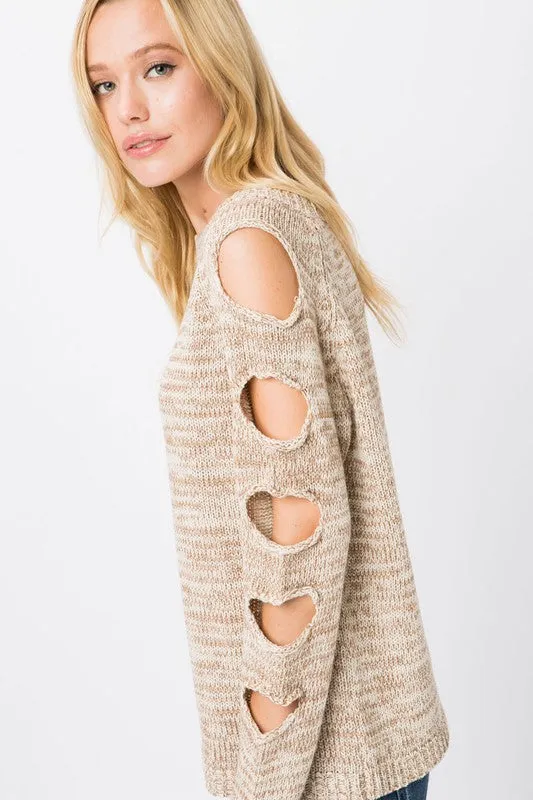 Ladder Sleeve Sweater