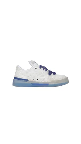 Leather New Roma Sneakers - White\Blue