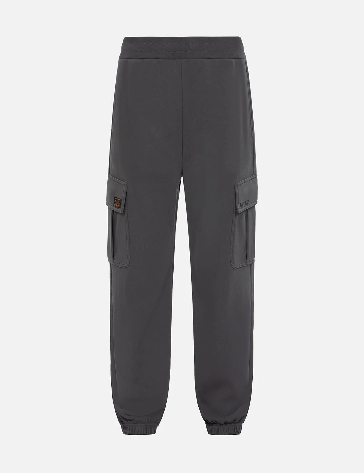 Logo Print Straight Fit Cargo Sweatpants