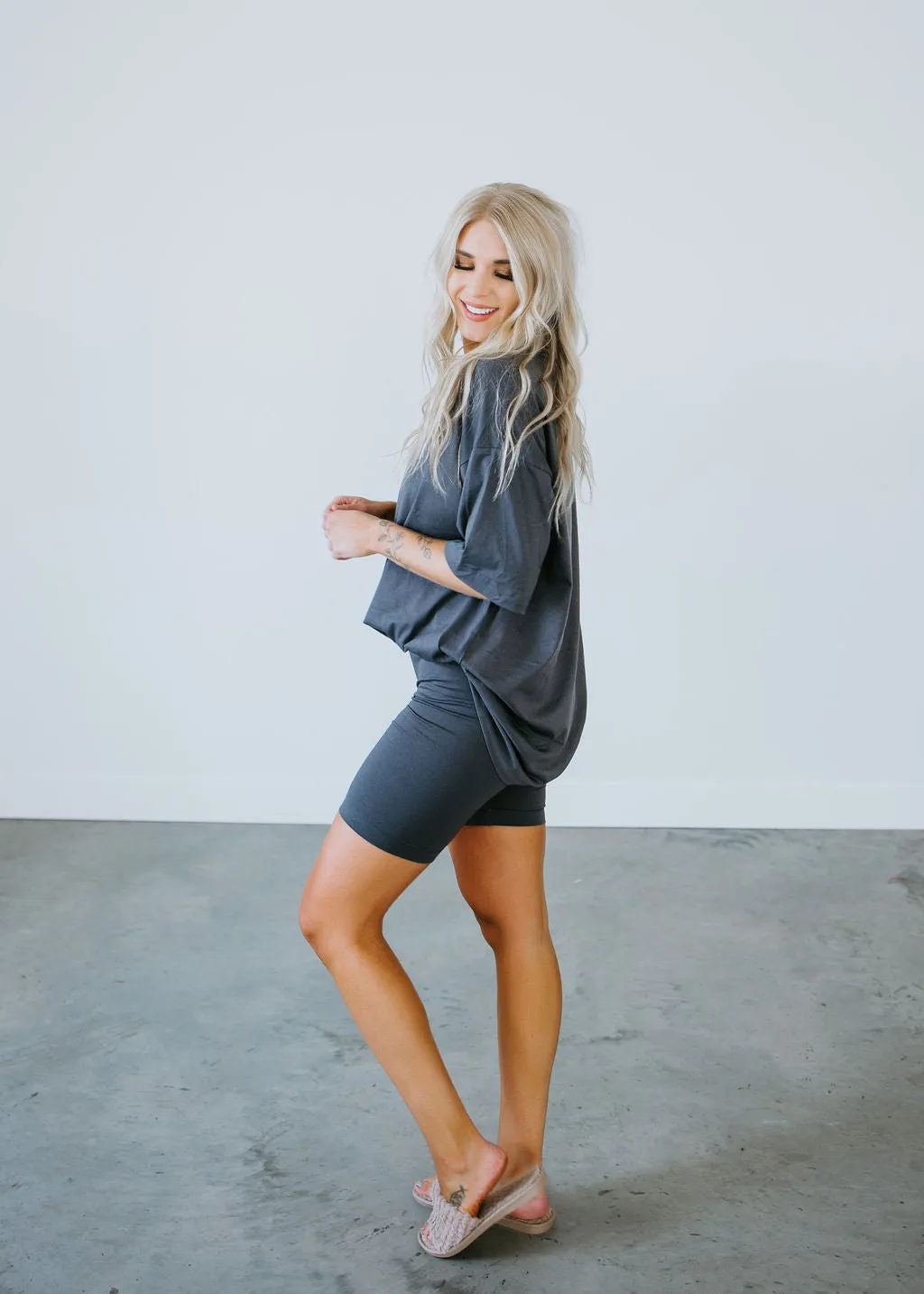 Lounge Day Biker Short Set