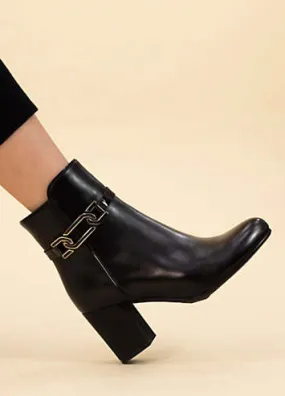 Lunar Lorraine Black Ankle Boots