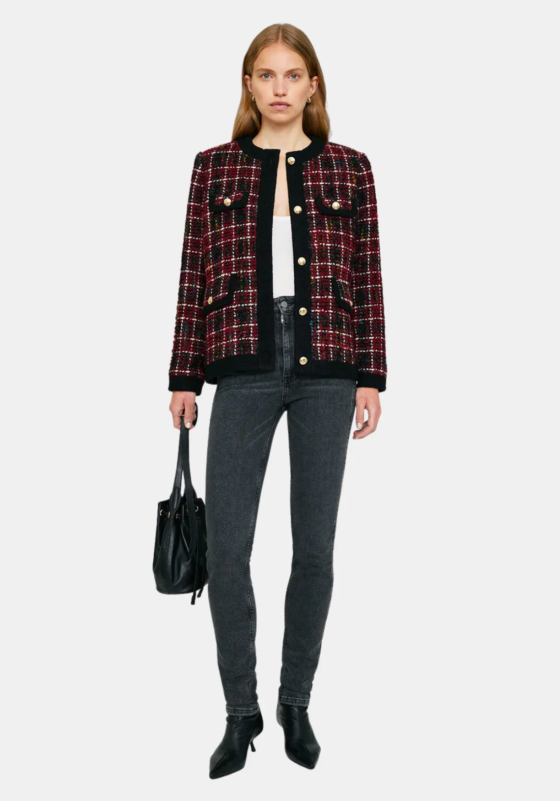 LYDIA JACKET CHERRY PLAID