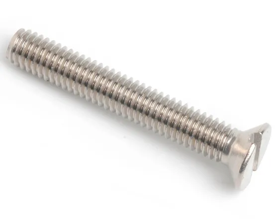 M10 X 35 SLOT COUNTERSUNK MACHINE SCREW DIN 963 A2 STAINLESS STEEL