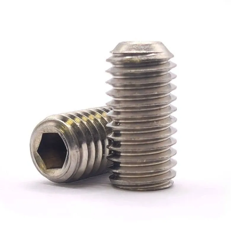 M6 x 5mm Socket Cup Point Grub Screws (DIN 916) - A2 Stainless Steel