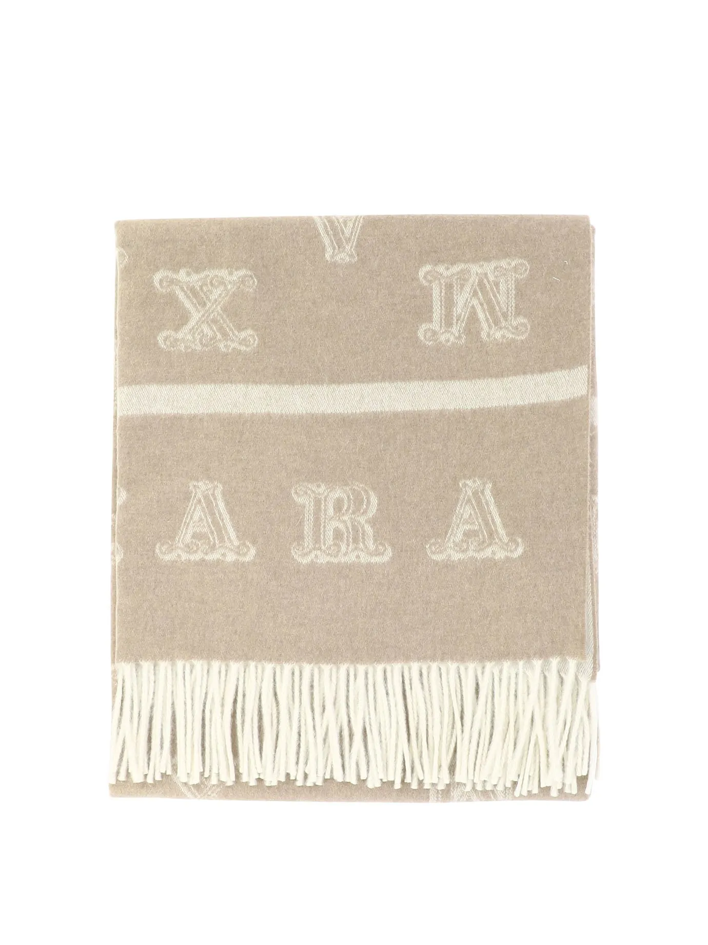 MAX MARA Designer Tan Cashmere Stole for Women | FW24 Collection