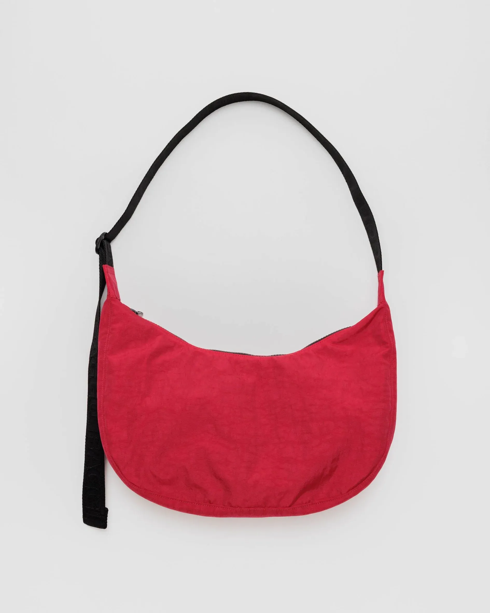 Medium Nylon Crescent Bag in Candy Apple