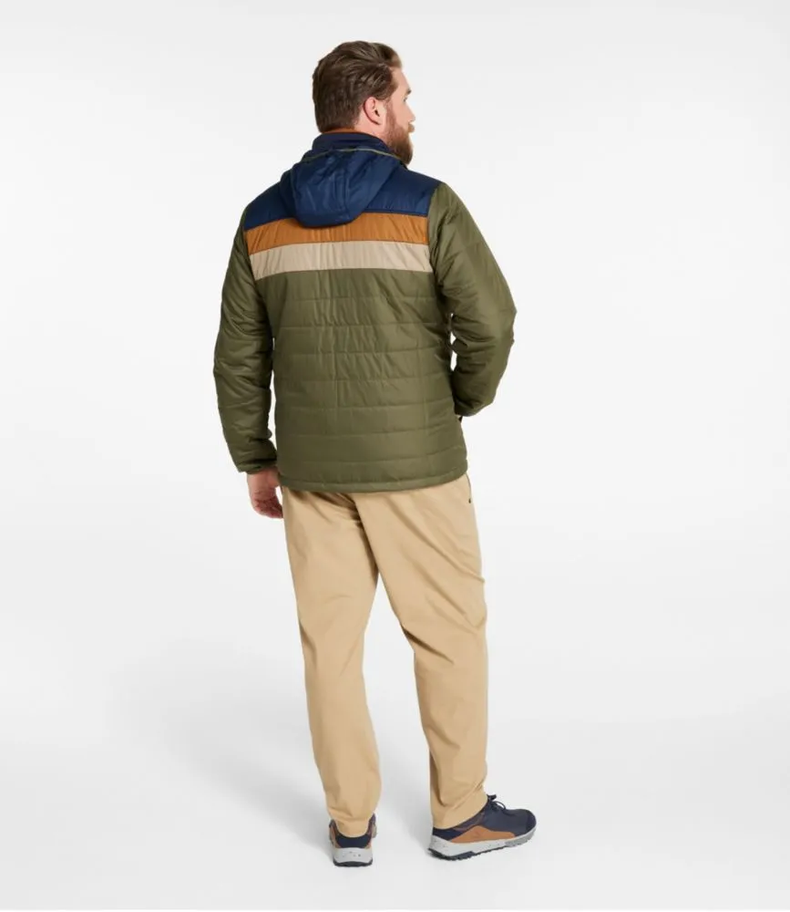 Men's Mountain Classic Puffer Hooded Jacket, Colorblock