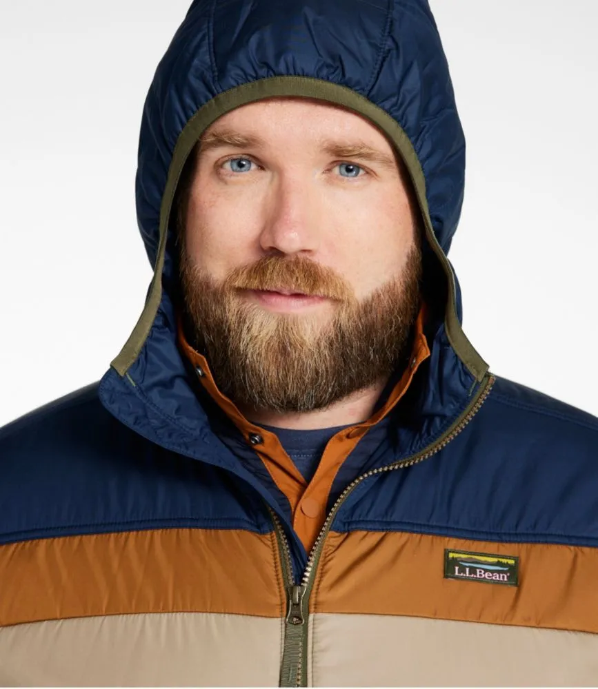 Men's Mountain Classic Puffer Hooded Jacket, Colorblock