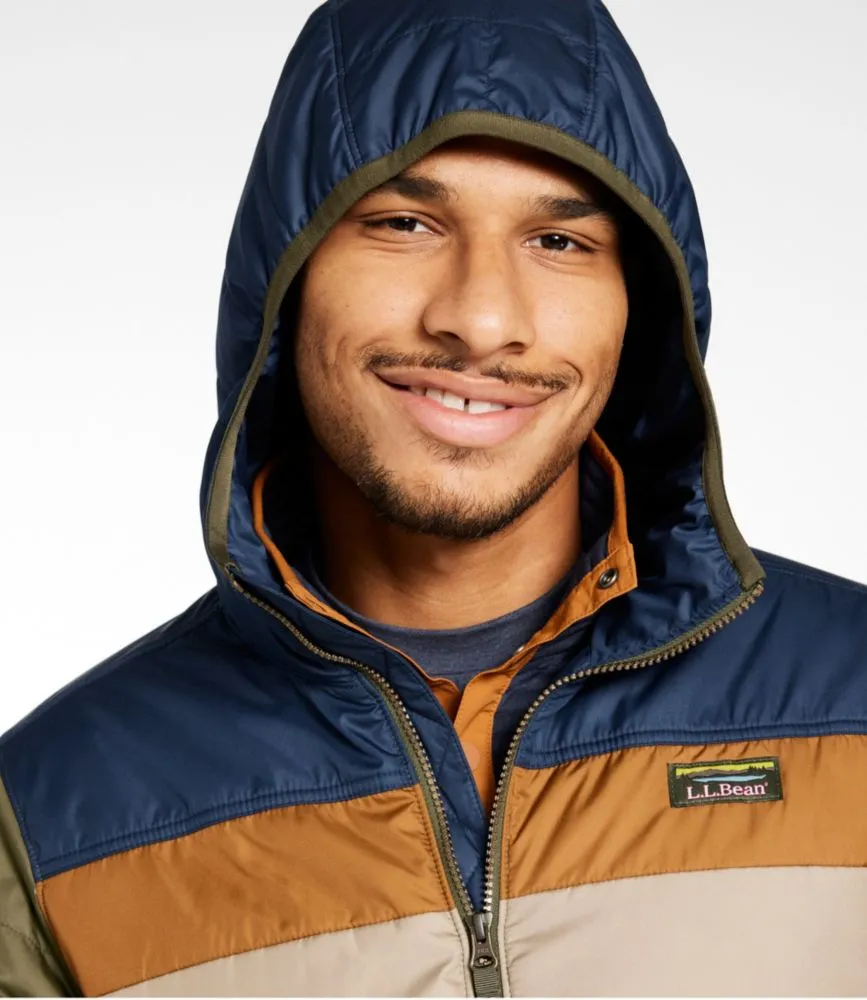 Men's Mountain Classic Puffer Hooded Jacket, Colorblock