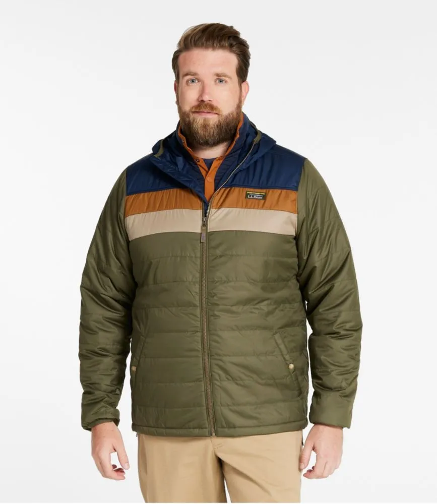 Men's Mountain Classic Puffer Hooded Jacket, Colorblock