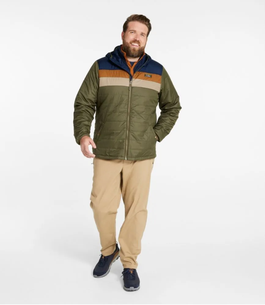 Men's Mountain Classic Puffer Hooded Jacket, Colorblock