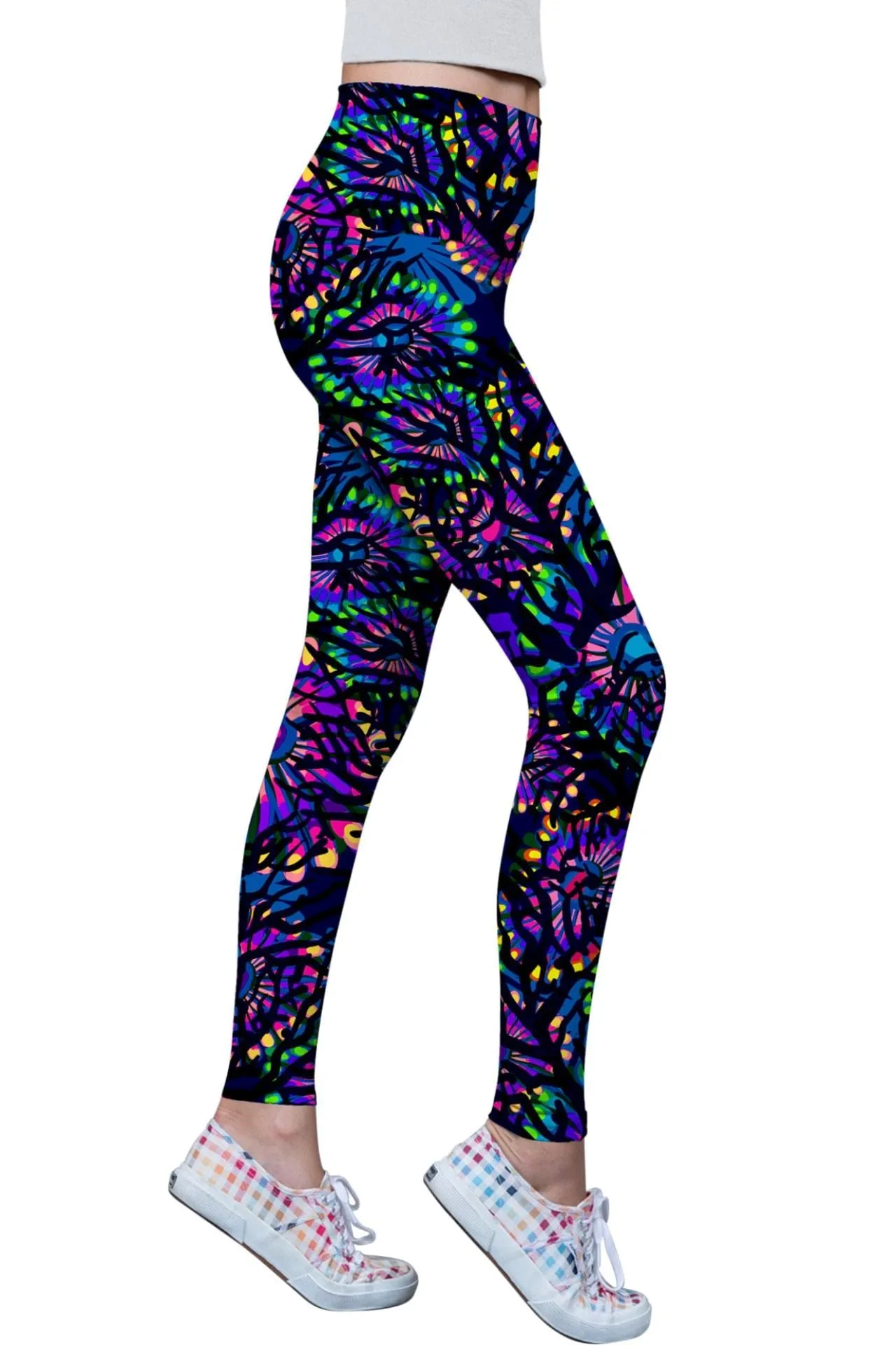 Midnight Glow Lucy Purple Performance Leggings - Women