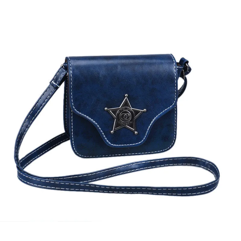 Mini Women Bag Artificial Leather Vintage Hasp Shoulder Messenger Bag Hbag