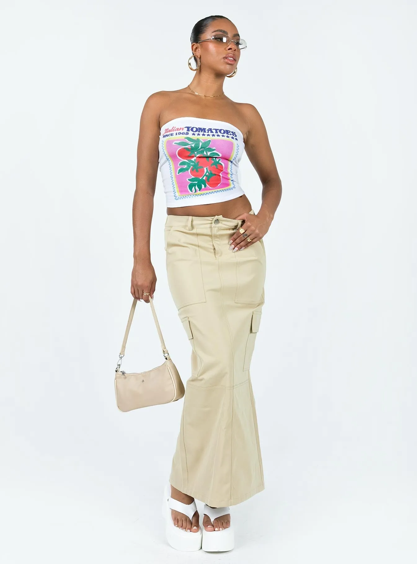 Minka Maxi Skirt Beige