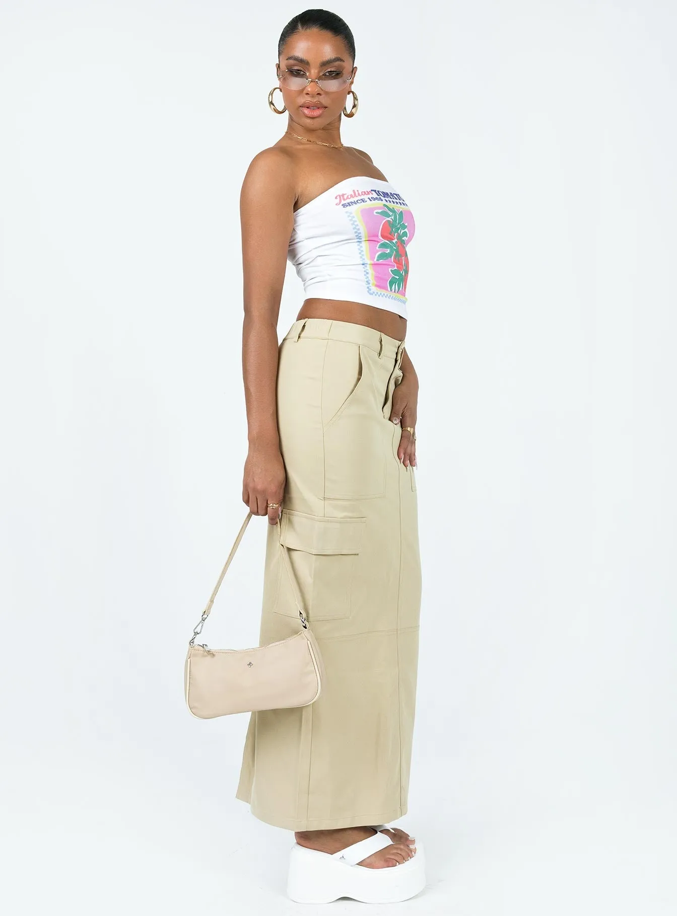 Minka Maxi Skirt Beige