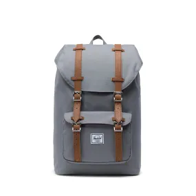 Mochila Herschel Little America Mid-Volume Grey/Tan Synthetic Leather