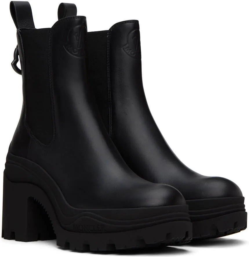 Moncler Black Envile Ankle Boots