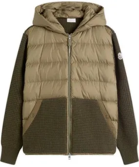 Moncler Men's Down Knit Waffle Jacket