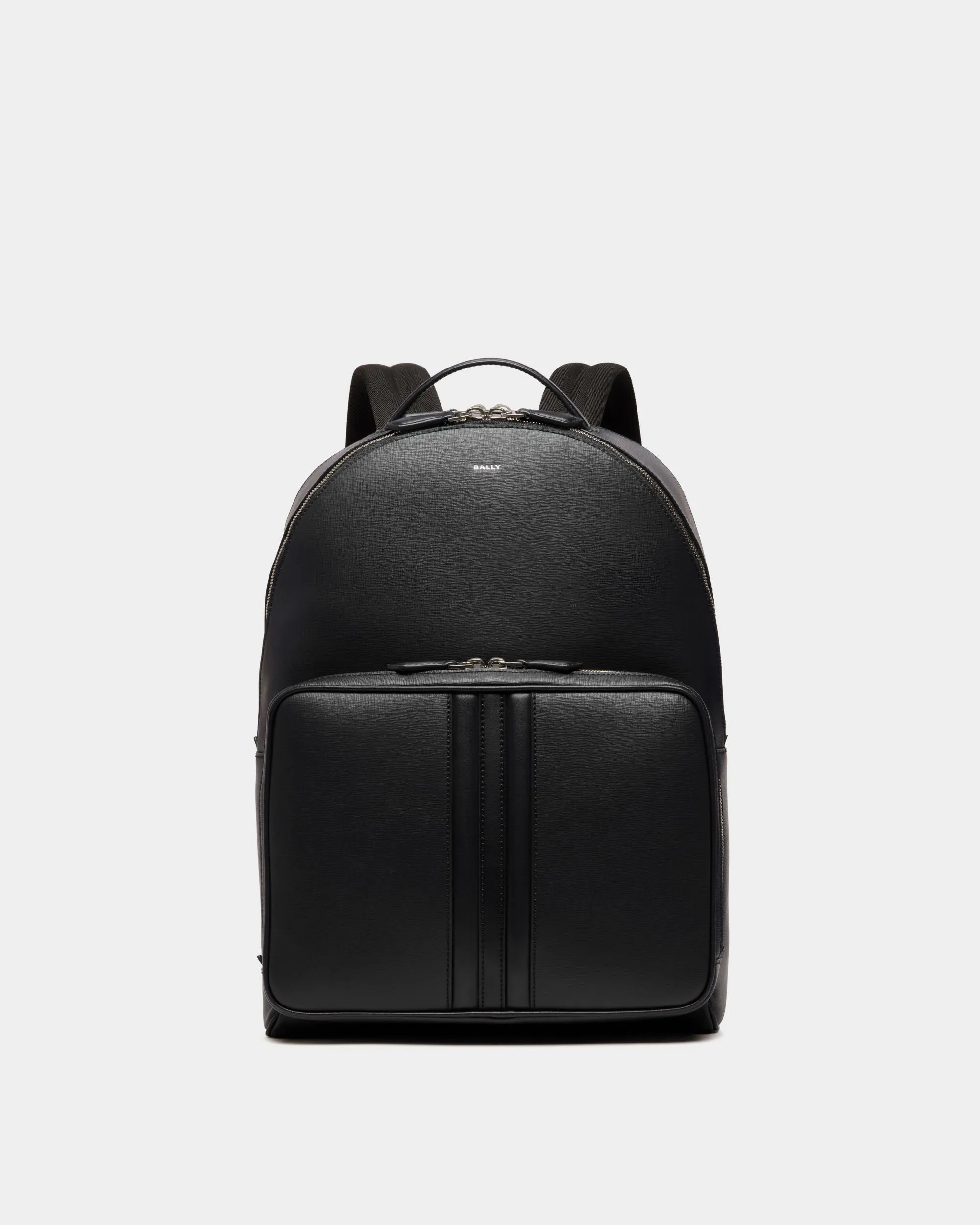 Mythos Backpack In Black Recycled Leather 