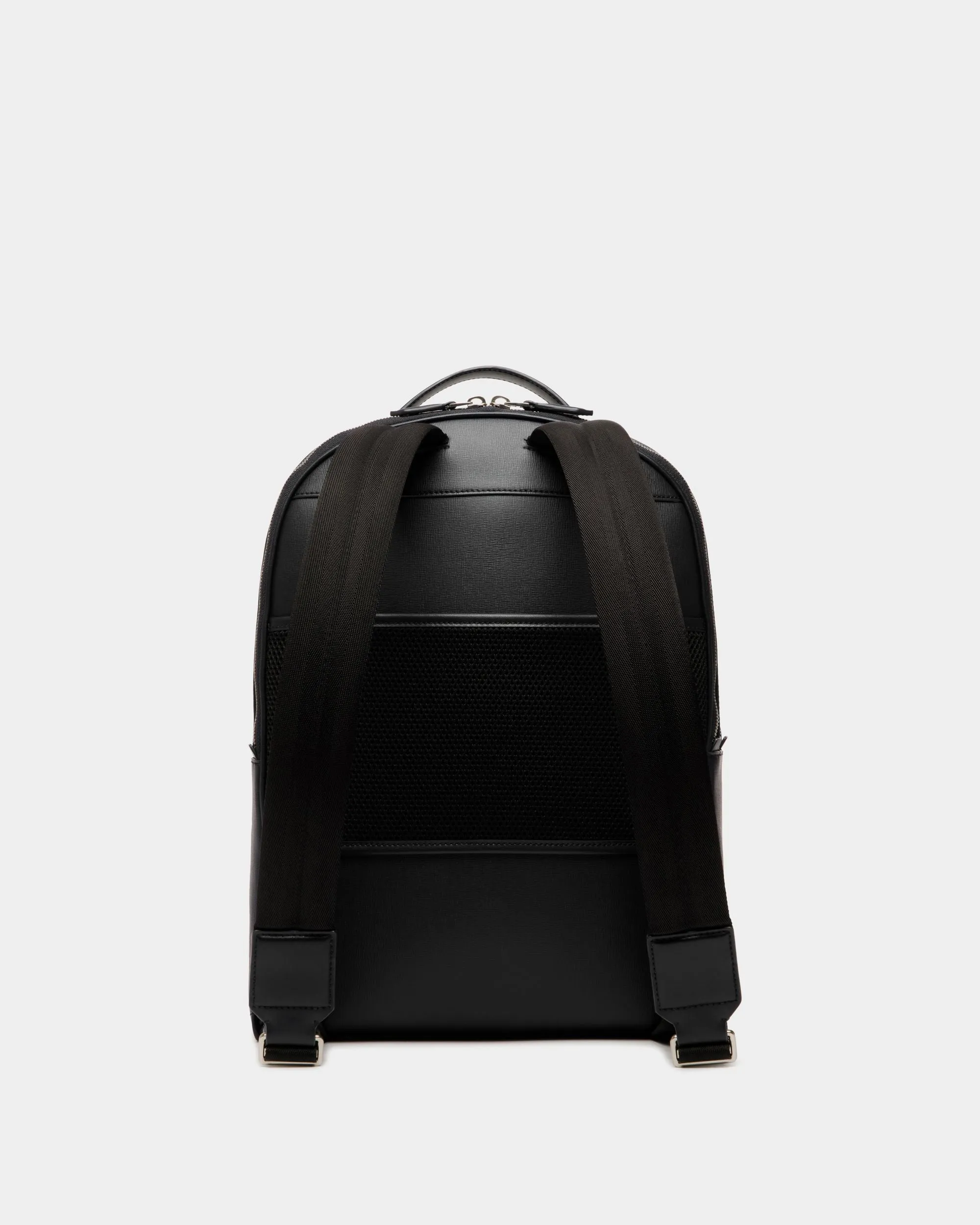 Mythos Backpack In Black Recycled Leather 