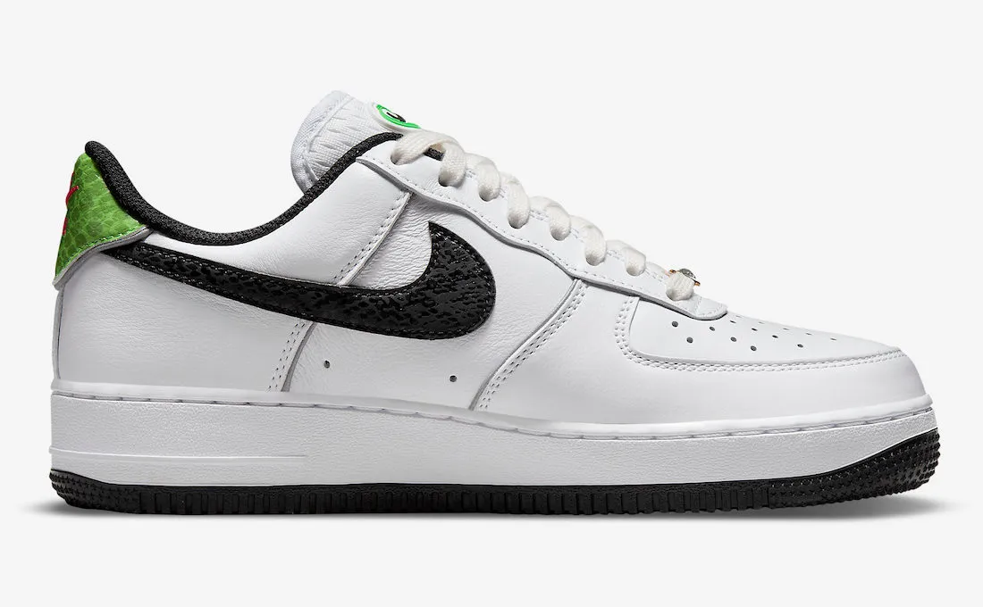 Nike Air Force 1 Low Just Do It Black White Green DV1492-101