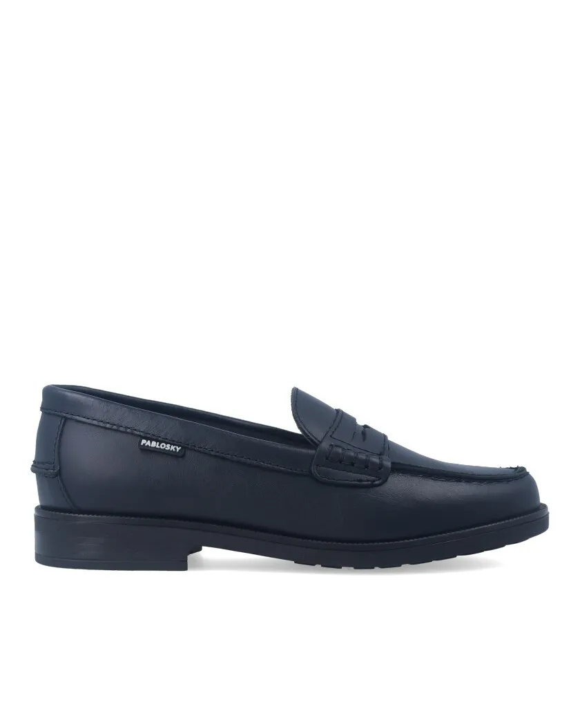 Pablosky 714920 Navy blue school loafers