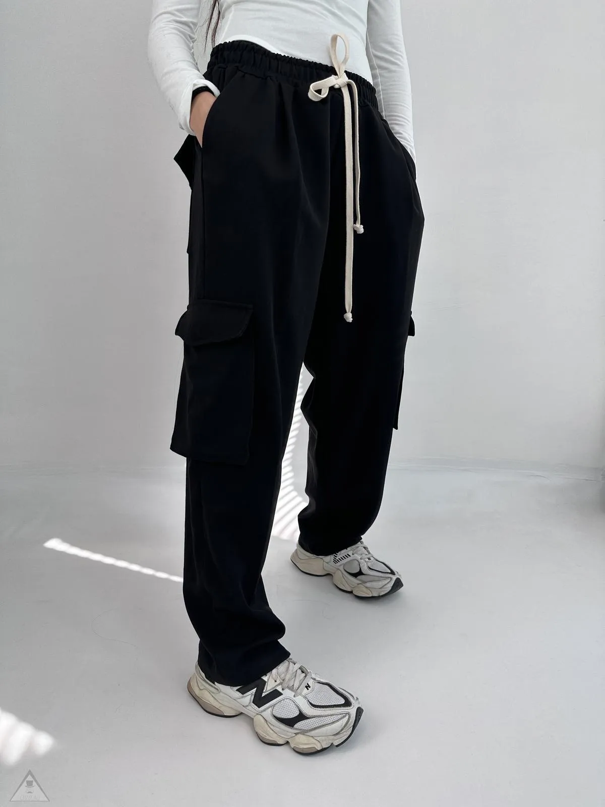 Pantalone Cargo nero