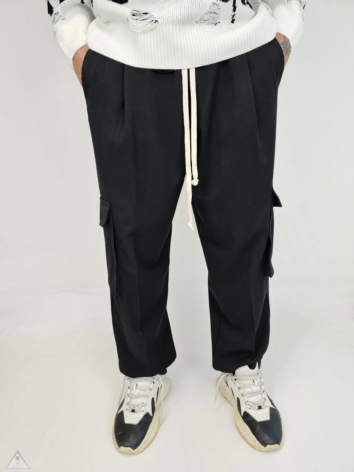 Pantalone Cargo nero