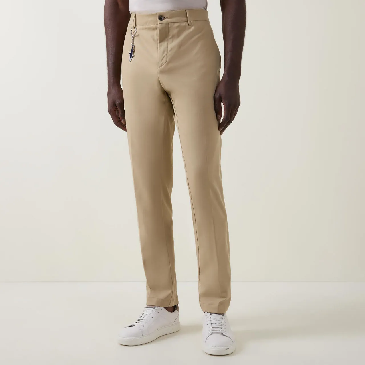 PAUL AND SHARK Mid-Rise Straight Leg Chinos - Beige