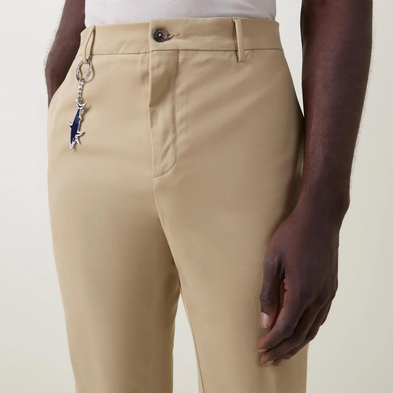 PAUL AND SHARK Mid-Rise Straight Leg Chinos - Beige