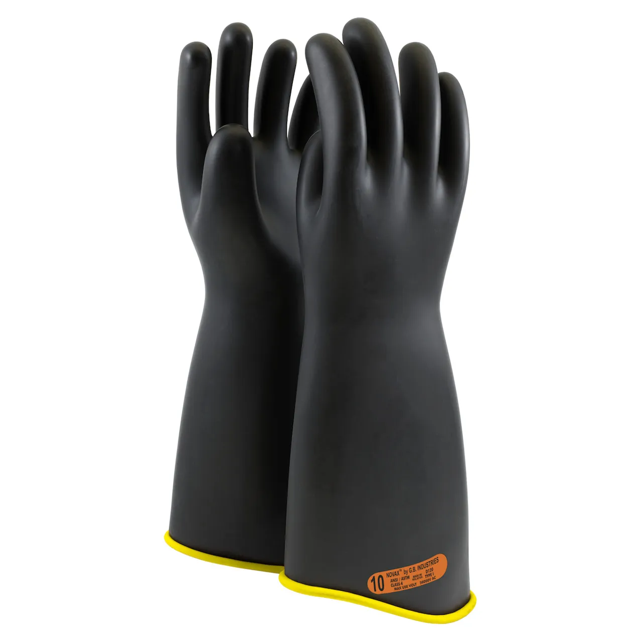 PIP® NOVAX® 151-4-18 Class 4 Rubber Insulating Glove with Contour Cuff - 18"