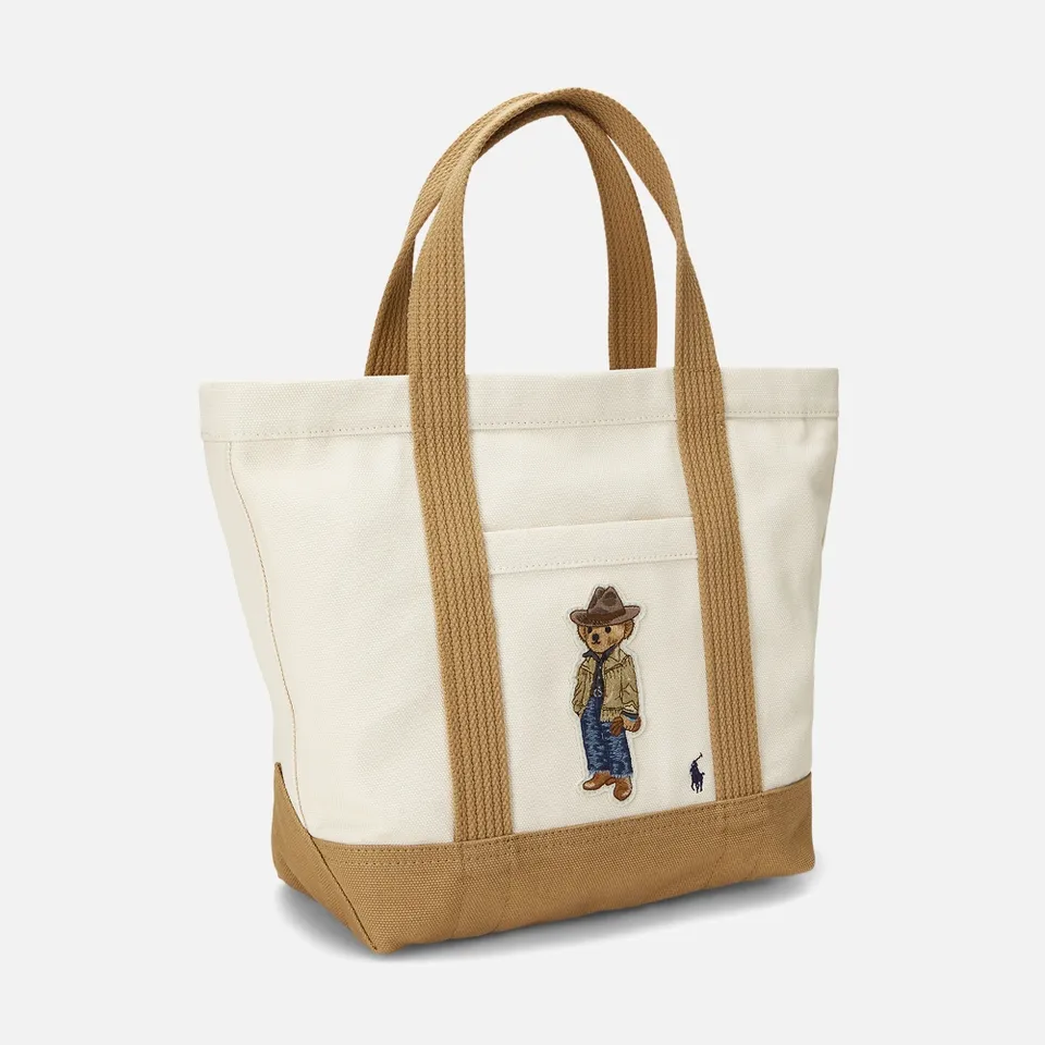 Polo Ralph Lauren Bear Small Canvas Tote Bag