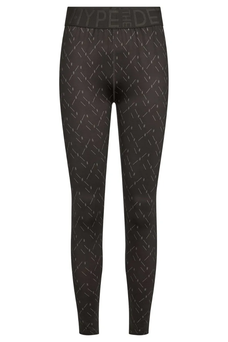 Printed Legging | Dark Brown | Leggings fra Hype the Detail